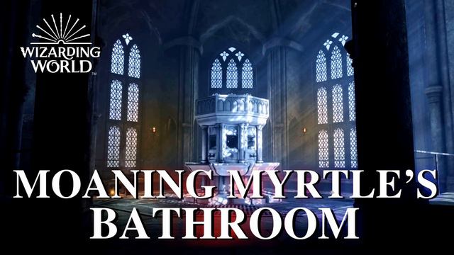 Harry Potter Inspired Ambience - Moaning Myrtle's Bathroom Part I - Nighttime Hogwarts Castle смотреть онлайн