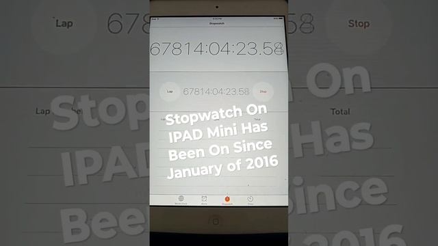 IPAD Mini Stopwatch Has Been On Since January of 2016 #ipad #ipadmini #stopwatch смотреть онлайн