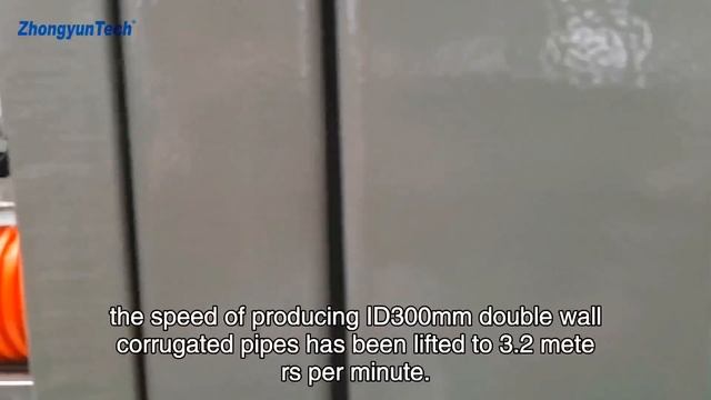 PE PP PVC Double wall corrugated pipe extrusion line - ZhongyunTech смотреть онлайн