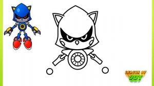 How to DRAW METAL SONIC - Sonic the Hedgehog - step by step