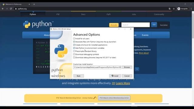 How to Install Python 3.9.2 on Windows 10 Step By Step for Beginners in 2021