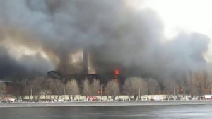 Пожар на Невской Мануфактуре. Петербург. 2021.04.12. 16:35