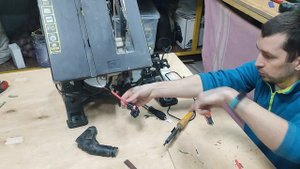 РЕМОНТ ПИЛЫ ТОРЦОВОЧНОЙ С ВЕРХНИМ СТОЛОМ RYOBI RTMS1800G