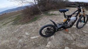 Sur Ron встретил самодельный Электро мотоцикл