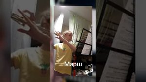 Игра на поперечной флейте перепёлочка и марш