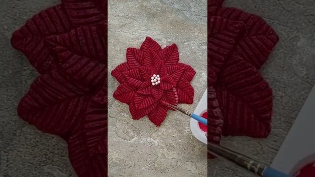 Red Velvet Poinsettia Cookies