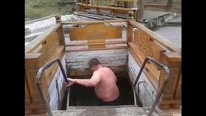 Купание на Святом Источнике им. Иоанна Предтечи, Салаир, Кемеровская обл....