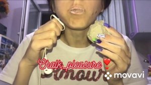 ? мокрый мел, wet chalk ? || Chalk_pleasure ||edit eating wet chalk|| эдит поедание мокрого мела ||