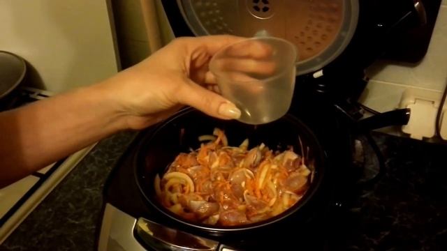 Вкусные куриные желудки в сметане - рецепт в мультиварке смотреть онлайн