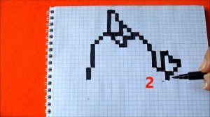 Как нарисовать Дельфина Единорога по клеточкам How to draw Dolphin Unicorn Pixel Art