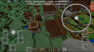 Сид на деревню в тайге в Майнкрафте 0.15.0 alfha build 1 (В описании)