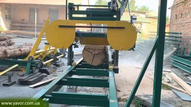 Распиловочный комплекс на базе ленточной пилорамы ПЛП-11М смотреть онлайн