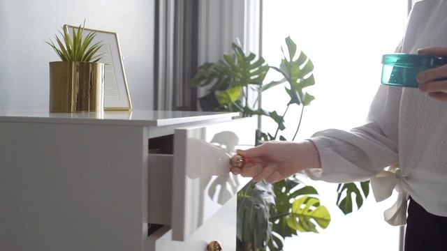 Высокий комод PIEDRA Enza Home бежевый смотреть онлайн