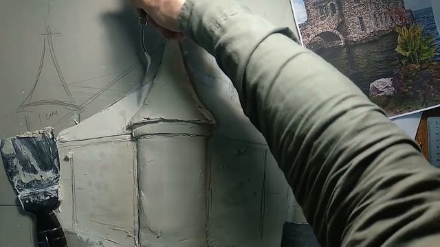 Барельеф замок 1 урок. Bas-relief castle 1 lesson