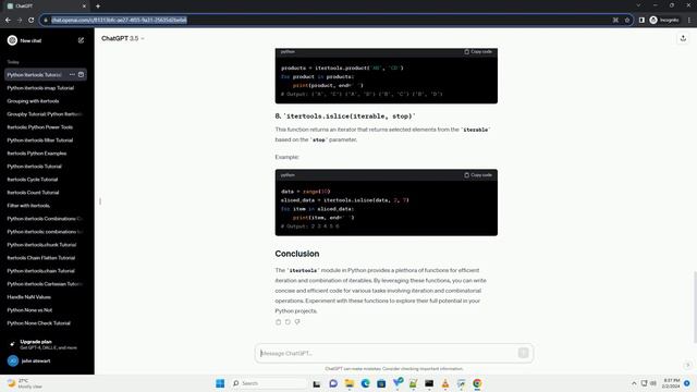 python itertools import смотреть онлайн
