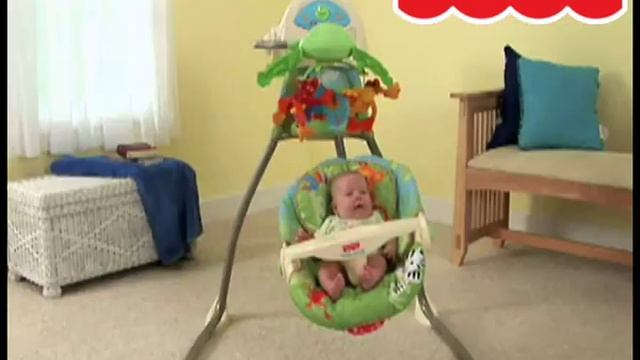 Кресло-качели Джунгли Фишер прайс (Rainforest Cradle Swing)