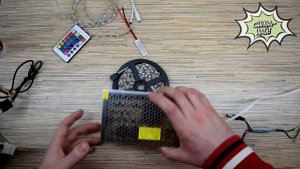 5050 RGB СВЕТОДИОДНАЯ ЛЕНТА С АЛИЭКСПРЕСС. ПОДКЛЮЧЕНИЕ НА ПОТОЛОК!