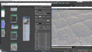 Материал тротуарной плитки в Vray. Real displacement textures. RDT. 3DMax