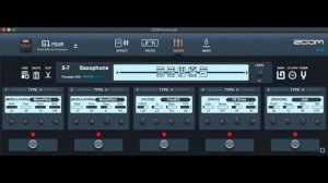 ZOOM G1 FOUR patch Saxophone