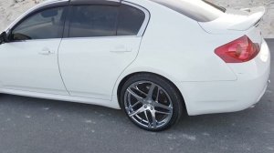 #NISSAN #SKYLINE #FOURDOORSPORTSCAR 2009 NISSAN SKYLINE 370GT ON 20 INCH LEXANI RIMS IN 4K
