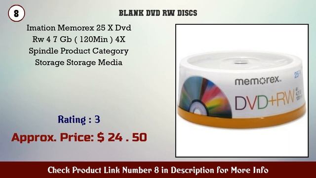 Top 10 Blank DVD+RW Discs to buy in USA 2021 | Price & Review смотреть онлайн