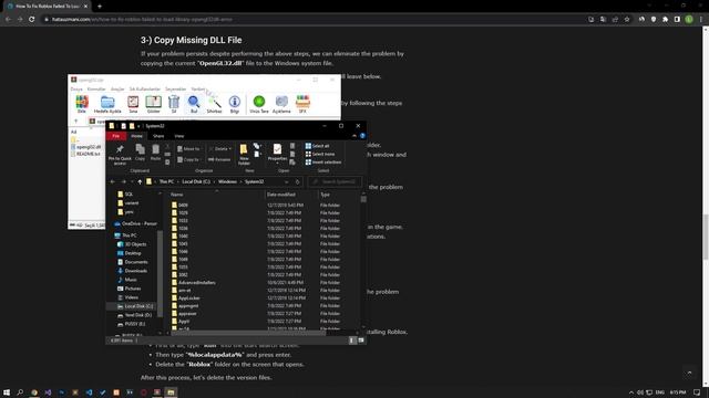 ROBLOX FAILED TO LOAD LIBRARY OPENGL32.DLL ERROR FIX (NEW) | How To Fix Roblox OpenGL32.dll Error? смотреть онлайн