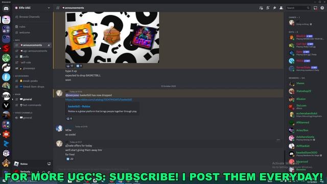 How To Get Basketbill in UGC Limited Codes (ROBLOX FREE LIMITED UGC ITEMS) смотреть онлайн