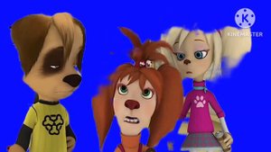 дружок Барбоскин лиза барбоскина и роза барбоскина футаж @barboskinyonline на синим фоне