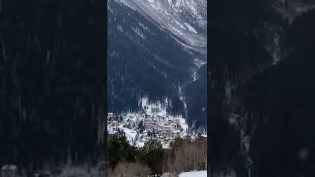 Панорама гор в Домбае смотреть онлайн