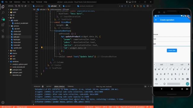Node JS Update & Delete REST API | Flutter Node JS Backend | Node JS Tutorial | Flutter Tutorial