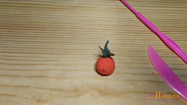 Поделка: овощ помидор. Мастер-класс. Поделка в садик, в школу. Помидор из воздушного пластилина смотреть онлайн