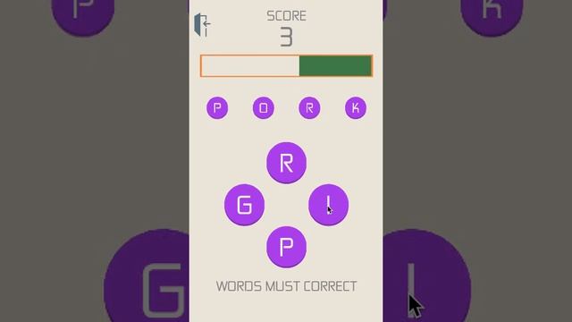 Four Letters Correct Word Android Game