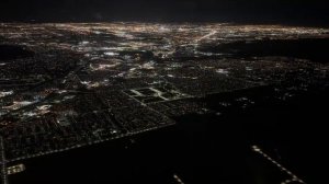 4K - Night Landing - Las Vegas - Harry Reid Airport (McCarran) - (KLAS) - April 26, 2023 - A320