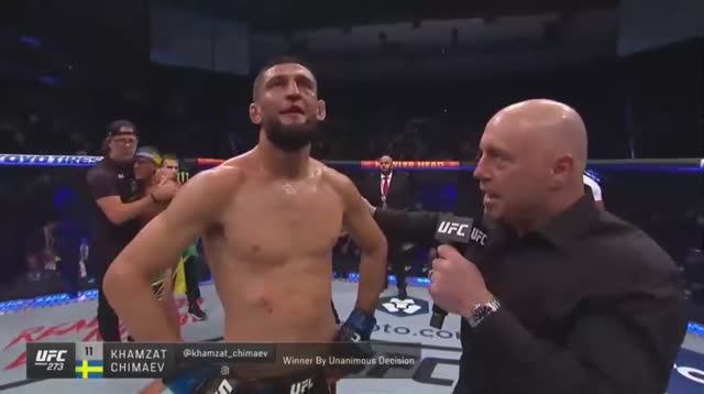 UFC 273: Чимаев vs Бернс - Слова после боя