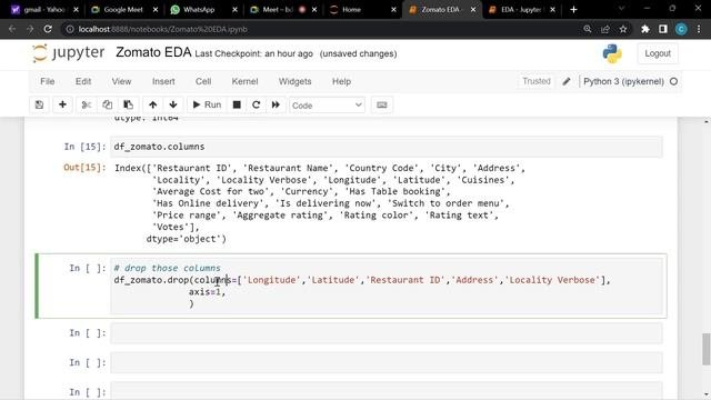 ZOMATO - Exploratory Data Analysis - Part 1  | Data Analytics Cohort - Day 5