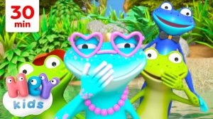 La grenouille s’lave pas les pieds  | Chansons avec des animaux pour Enfants | HeyKids en Français
