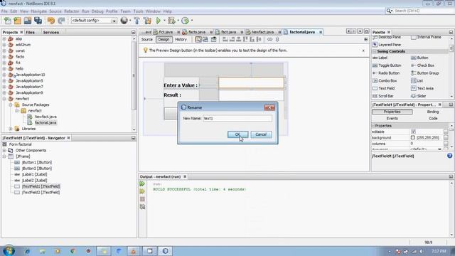 How to make GUI based Factorial Program using Java Swing (Bengali) смотреть онлайн