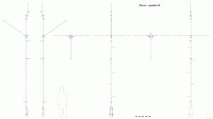 Мачта корабля B. Чертёж. Ship mast B. Drawings.