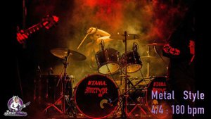 Metal Drum Track 4/4 - 180 bpm