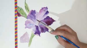 how to paint simple gladiolus flower! |easy painting ideas |painting for beginners