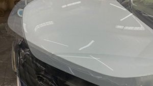 Бронирование защитной плёнкой части капота и крыши Лада Гранта