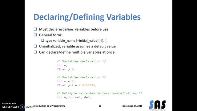 03AR - Data types and Variables смотреть онлайн