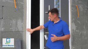 Выносной Монтаж входной двери Hörmann (Hormann)  в утеплителе стены