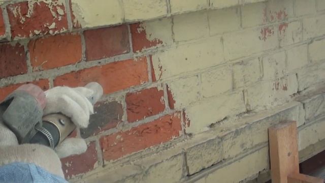 Мягкий бластинг. Очистка кирпича.