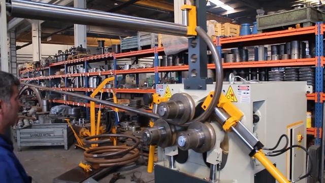 Профилегибочный станок Sahinler HPK 120, гибка трубы спиралью