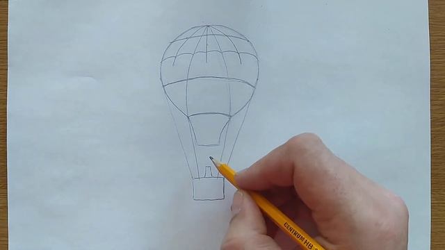 Рисуем красивый воздушный шар с детьми!
