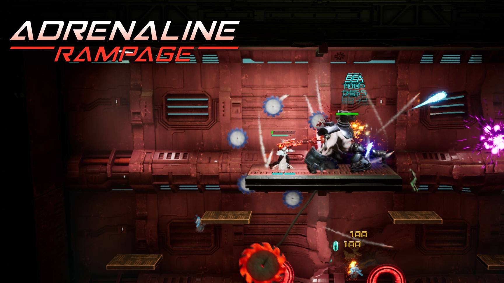 Adrenaline Rampage #1 Рогалик-платформер, странный, но весёлый :)