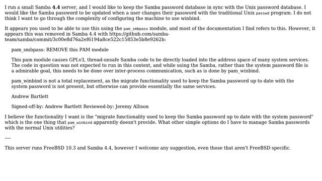 DevOps & SysAdmins: Synchronise Samba 4.4 passwords with the Unix password database смотреть онлайн