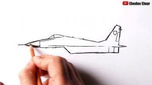 Как нарисовать Военный Самолёт