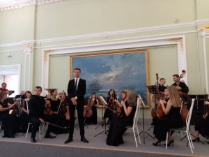 Chamber orchestra in The Art museum/Омский камерный оркестр в музее им. Врубеля